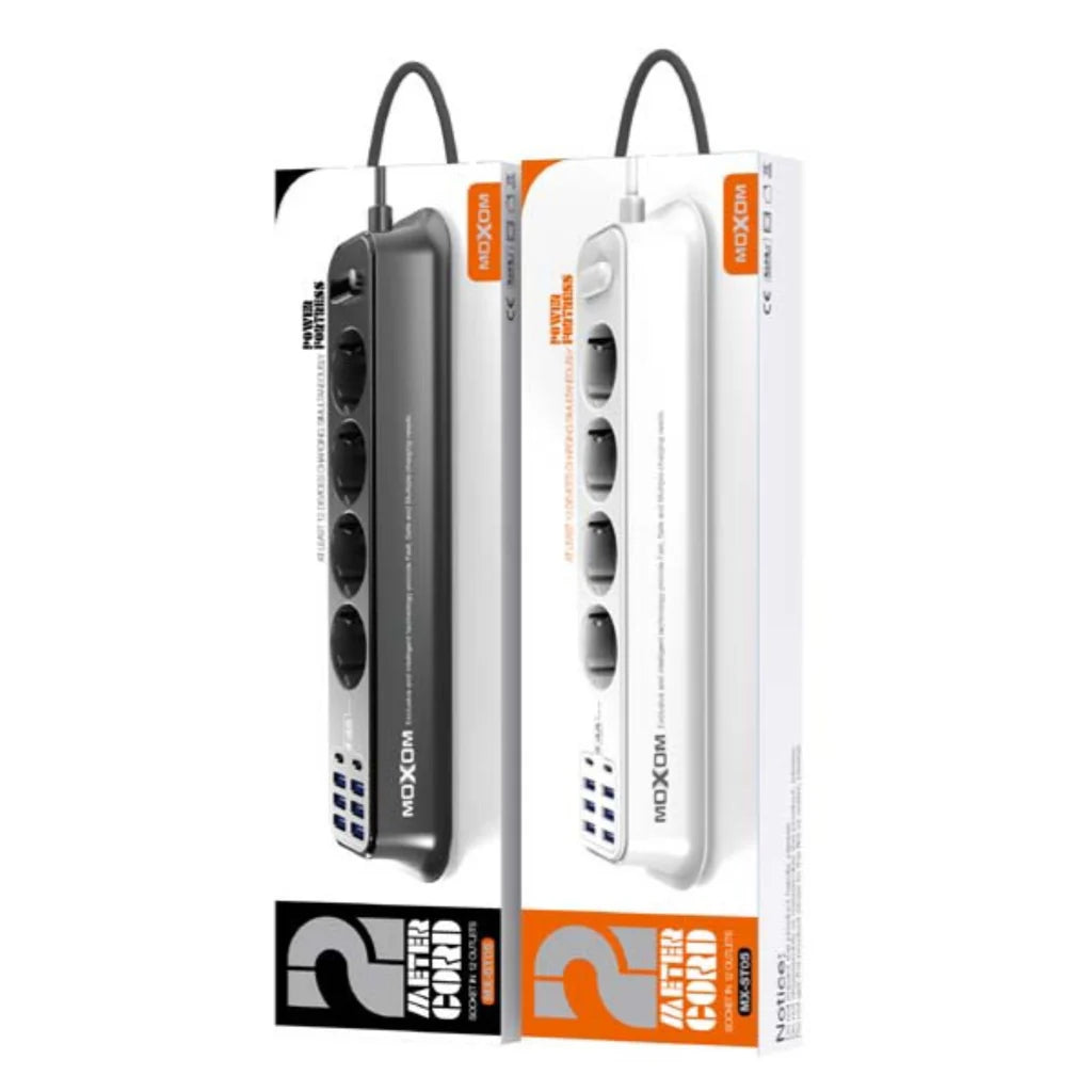Moxom MX-ST05 Safety power strip with 4 Sockets Moxom MX-ST05 Safety power strip with 4 Sockets